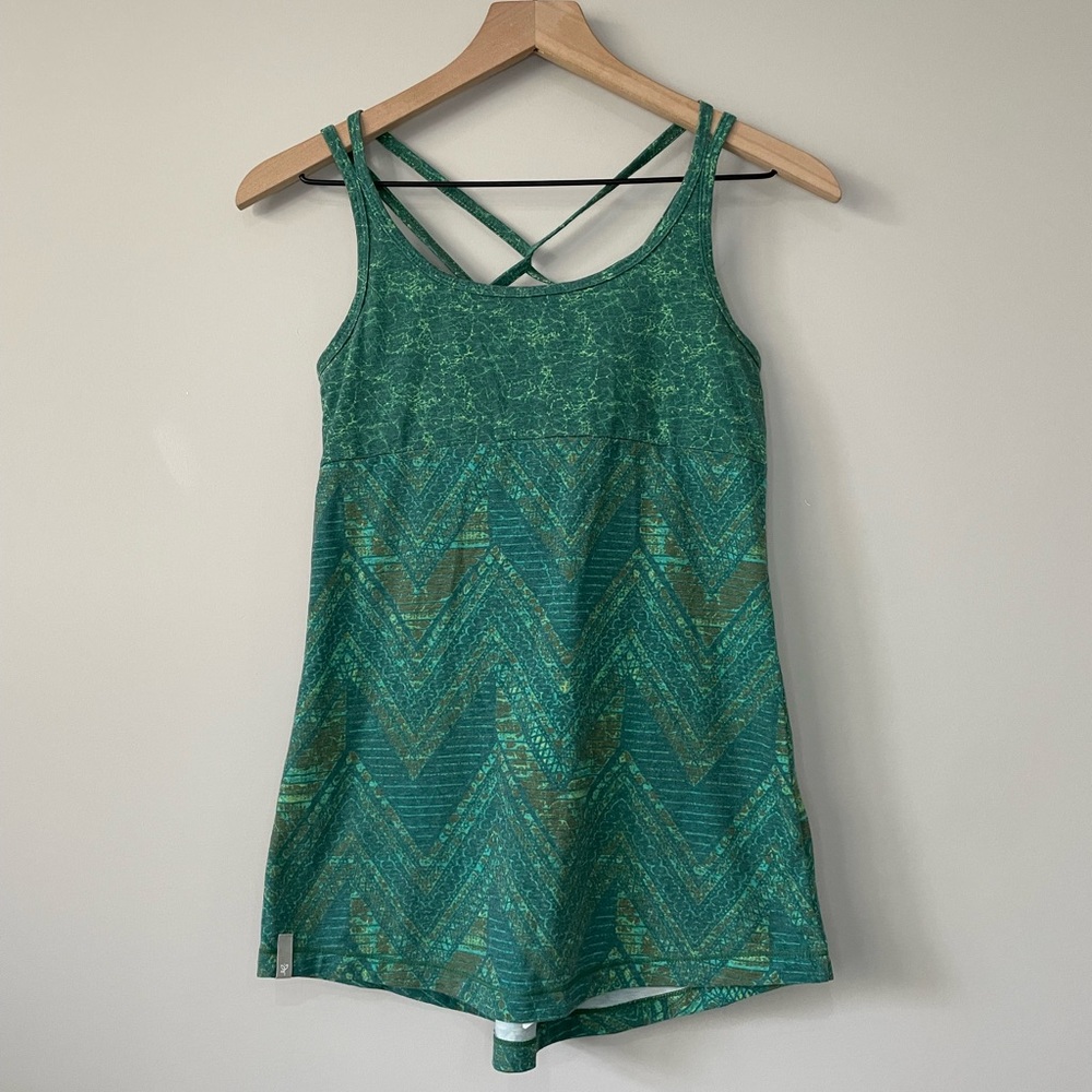 Bloom organic cotton blend recycled work out tank top